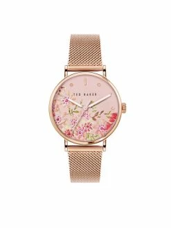 Τοπ 10 ❤️ Ted Baker Γυναίκες Ψηφιακά Ρολόι Phylipa BKPPHS237 Χρυσό 🧨