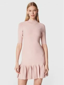 Πολύ καλή προσφορά 🧨 Ted Baker Γυναίκες Πλεκτά Φορέματα Φόρεμα υφασμάτινο Canddy 264303 Ροζ Slim Fit ✨