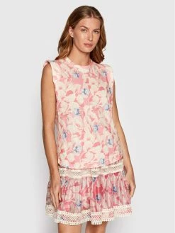 Αγορά ❤️ Ted Baker Γυναίκες Μπλουζάκια Μπλουζάκι Kashaa 259695 Ροζ Boxy Fit 🧨