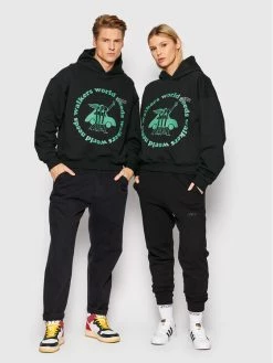 Flash Sale 😍 2005 Μπλούζες Χωρίς Φερμουάρ Μπλούζα Unisex World Nees Walkers Μαύρο Regular Fit ⌛