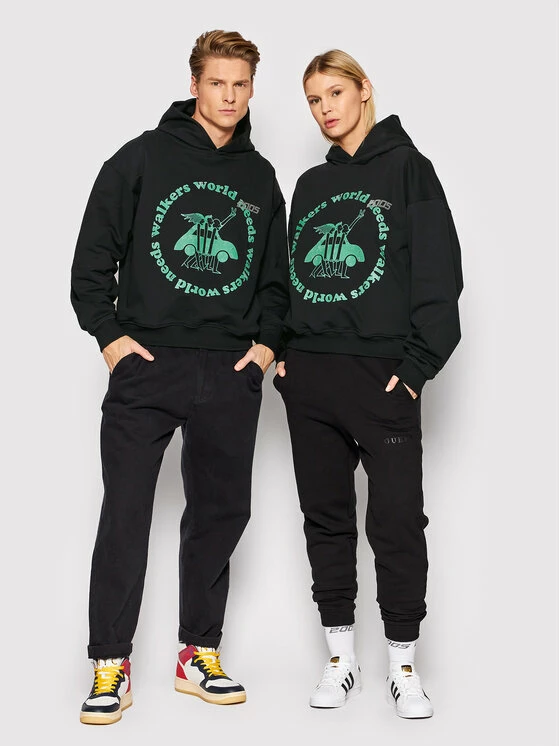 Flash Sale 😍 2005 Μπλούζες Χωρίς Φερμουάρ Μπλούζα Unisex World Nees Walkers Μαύρο Regular Fit ⌛ 3 Flash Sale 😍 2005 Μπλούζες Χωρίς Φερμουάρ Μπλούζα Unisex World Nees Walkers Μαύρο Regular Fit ⌛