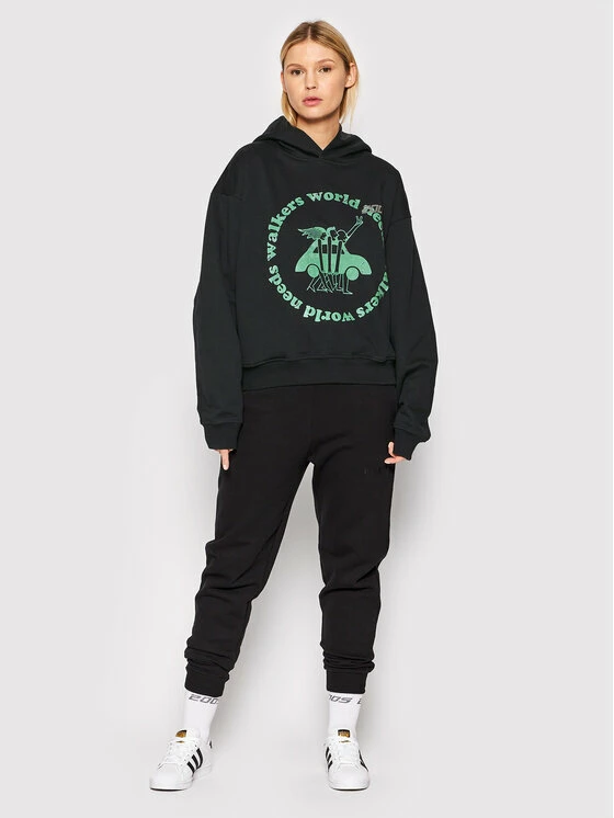 Flash Sale 😍 2005 Μπλούζες Χωρίς Φερμουάρ Μπλούζα Unisex World Nees Walkers Μαύρο Regular Fit ⌛ 4 Flash Sale 😍 2005 Μπλούζες Χωρίς Φερμουάρ Μπλούζα Unisex World Nees Walkers Μαύρο Regular Fit ⌛ - Image 2