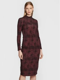 Ολοκαίνουργιο ✨ Ted Baker Γυναίκες Καθημερινά Φορέματα Φόρεμα καθημερινό Elonar 267256 Μπορντό Slim Fit 👏