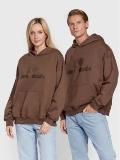 Νέος ❤️ 2005 Μπλούζες Χωρίς Φερμουάρ Μπλούζα Unisec Hot Dads Καφέ Relaxed Fit ✔️