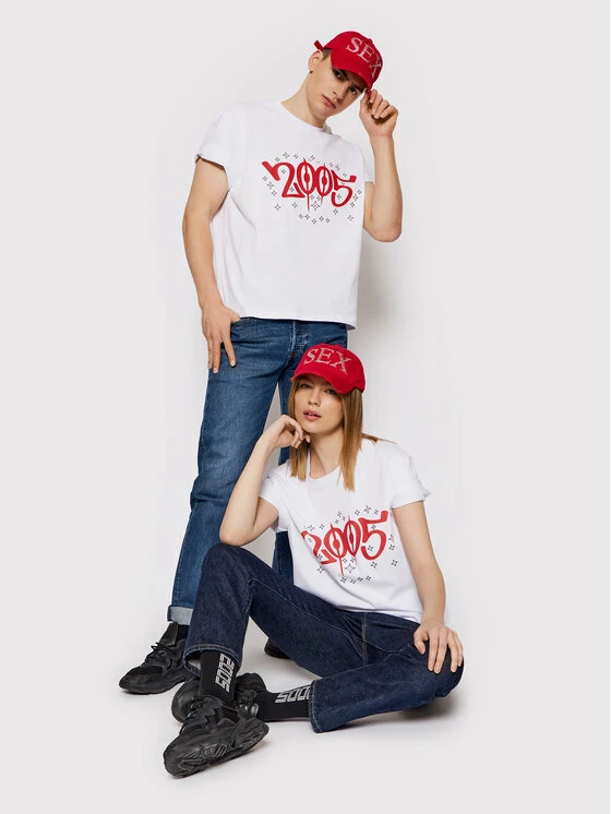 Εξοδος 😍 2005 Γυναίκες T-shirts T-Shirt Unisex Variation Λευκό Regular Fit 😉 3 Εξοδος 😍 2005 Γυναίκες T-shirts T-Shirt Unisex Variation Λευκό Regular Fit 😉