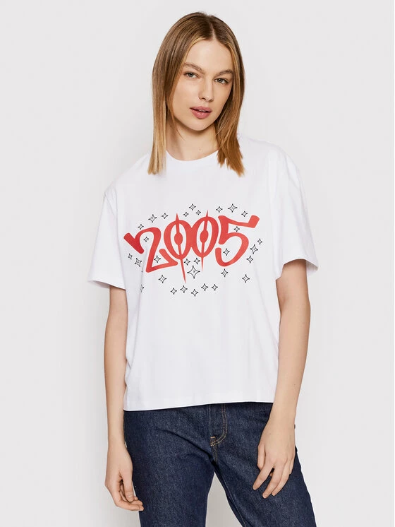 Εξοδος 😍 2005 Γυναίκες T-shirts T-Shirt Unisex Variation Λευκό Regular Fit 😉 6 Εξοδος 😍 2005 Γυναίκες T-shirts T-Shirt Unisex Variation Λευκό Regular Fit 😉 - Image 4