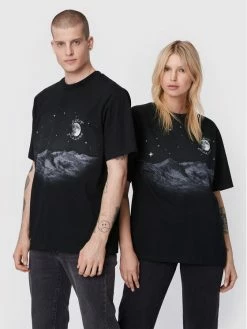 Εκπτωση 💯 Γυναίκες T-shirts T-Shirt Unisex 2005 X Leeves „Good Night” Μαύρο Relaxed Fit ❤️