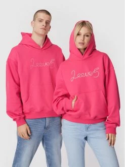 Προώθηση 🎉 Μπλούζες Χωρίς Φερμουάρ Μπλούζα Unisex 2005 X Leeves „2eeve5” Ροζ Relaxed Fit ⌛