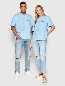 Το φθηνότερο 😉 2005 Γυναίκες T-shirts T-Shirt Unisex Horned Μπλε Relaxed Fit 😀