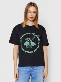 Φτηνός 👍 2005 Γυναίκες T-shirts T-Shirt Unisex World Needs Walkers Μαύρο Regular Fit 😀