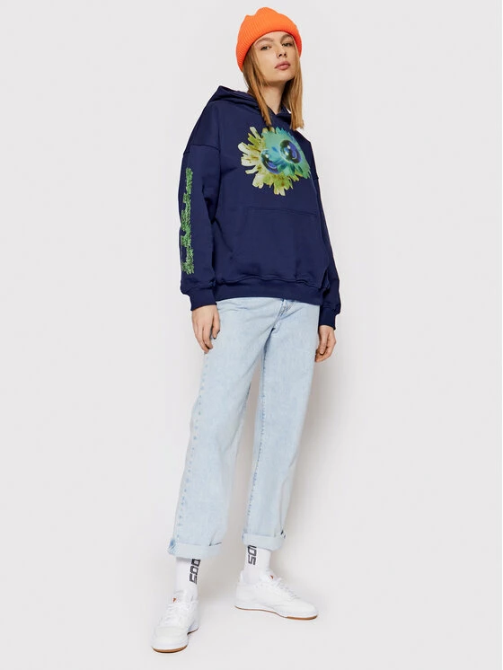 Best Pirce 👍 2005 Μπλούζες Χωρίς Φερμουάρ Μπλούζα Unisex Flower Globe Σκούρο μπλε Regular Fit 😍 5 Best Pirce 👍 2005 Μπλούζες Χωρίς Φερμουάρ Μπλούζα Unisex Flower Globe Σκούρο μπλε Regular Fit 😍 - Image 3