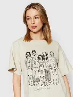 Ολοκαίνουργιο 💯 2005 Γυναίκες T-shirts T-Shirt Unisex Banda Μπεζ Regular Fit 🎁 -Ted Baker Sales unnamed file 2127