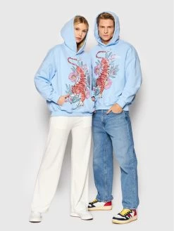 Best Pirce ⭐ 2005 Μπλούζες Χωρίς Φερμουάρ Μπλούζα Unisex Oriental Μπλε Regular Fit 🧨