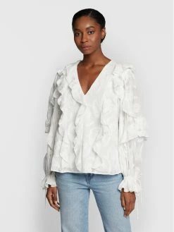 Ολοκαίνουργιο 😍 Ted Baker Γυναίκες Μπλουζάκια Μπλουζάκι Janeio 263119 Λευκό Regular Fit ✔️