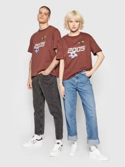 Προϋπολογισμός ⌛ 2005 Γυναίκες T-shirts T-Shirt Unisex Garden Καφέ Relaxed Fit ⭐