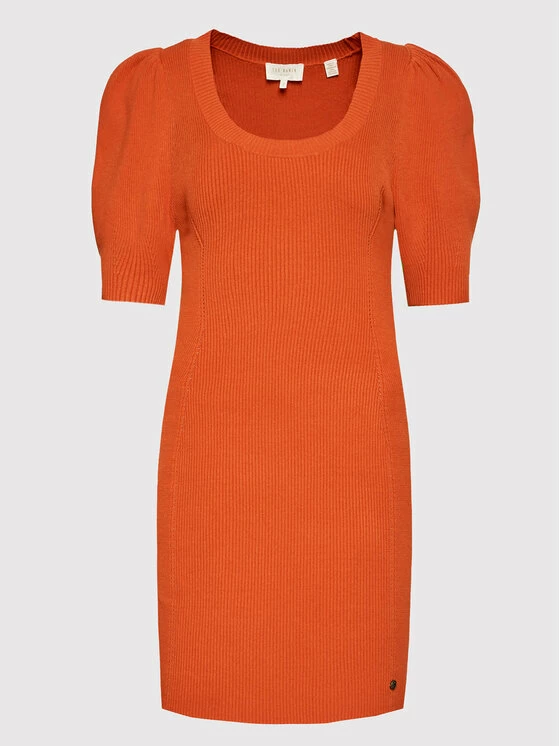 Συμφωνίες 🎉 Ted Baker Γυναίκες Πλεκτά Φορέματα Φόρεμα υφασμάτινο Bodycon 255616 Πορτοκαλί Slim Fit ✨ 7 Συμφωνίες 🎉 Ted Baker Γυναίκες Πλεκτά Φορέματα Φόρεμα υφασμάτινο Bodycon 255616 Πορτοκαλί Slim Fit ✨ - Image 5