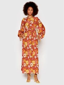 Flash Sale 🥰 Ted Baker Γυναίκες Καθημερινά Φορέματα Φόρεμα καθημερινό Midaxi 256977 Κόκκινο Regular Fit 🎉