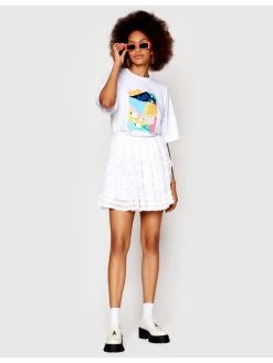 Συμφωνίες 💯 Ted Baker Γυναίκες Φούστα Mini Halvy 259493 Λευκό Regular Fit 🛒 -Ted Baker Sales unnamed file 431