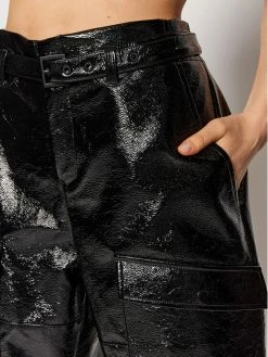 Πολύ καλή προσφορά 🔥 Ted Baker Γυναίκες Δερμάτινα Παντελόνια Παντελόνι από απομίμηση δέρματος Vinala 256835 Μαύρο Cropped Fit 🛒 -Ted Baker Sales unnamed file 458